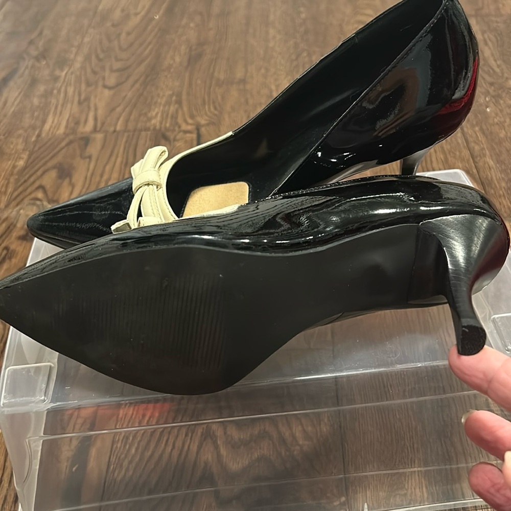 NEW PRICE!  NWOT Audrey Brooke black patent heels.